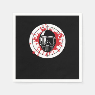 Guardanapo De Papel Marcador do Jogador de Alvo do Paintball Bullseye 