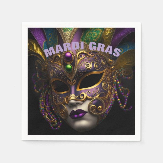Guardanapo De Papel Mardi Gras (Frente)