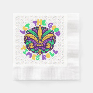 Guardanapo De Papel Mardi Gras Deixe os bons tempos rolar