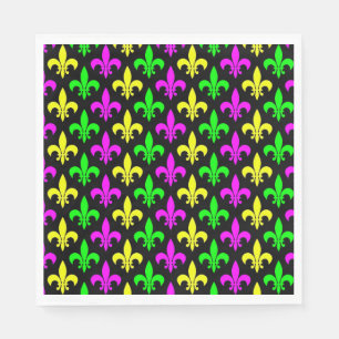 Guardanapo De Papel Mardi Gras Fleur De Lis