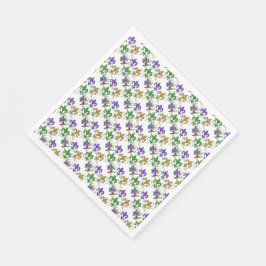 Guardanapo De Papel Mardi Gras flor de lis