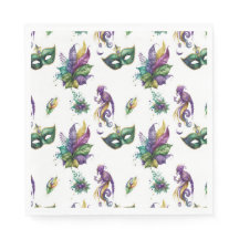Mardi Gras Inspirou Napkins