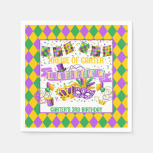 Guardanapo De Papel Mardi Gras Paper Napkin (Krewe of) Boy