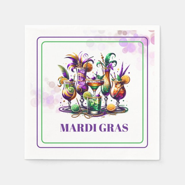 Guardanapo De Papel Mardi Gras Paper Napkins (Frente)
