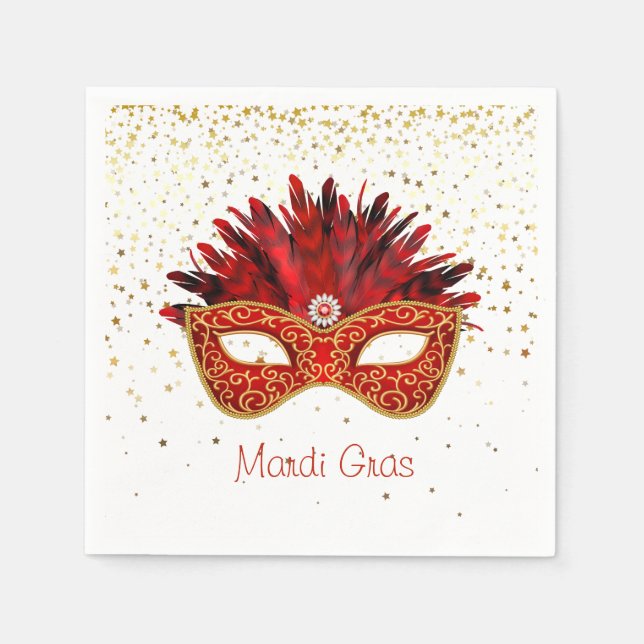 Guardanapo De Papel Mardi Gras Paper Napkins (Frente)