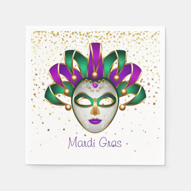 Guardanapo De Papel Mardi Gras Paper Napkins (Frente)