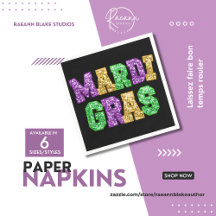 Mardi Gras Partp Paper Napkin