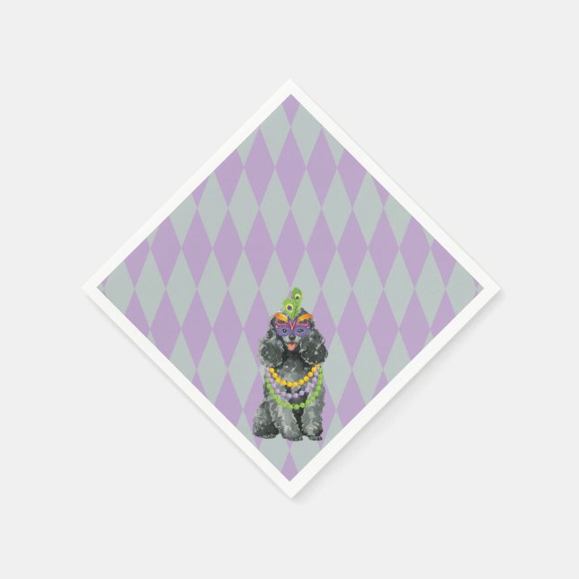 Guardanapo De Papel Mardi Gras Toy Poodle (Canto)