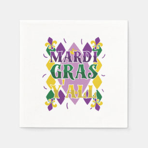 Guardanapo De Papel Mardi Gras Yall Street Party Gift