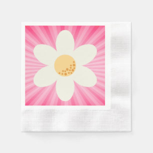 Guardanapo De Papel Margarida Rosa-Rosa Aniversário Nápoles - Boho Gro