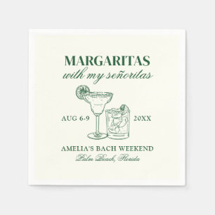 Guardanapo De Papel Margaritas Com Meu Fim De Semana Da Bachelorette S