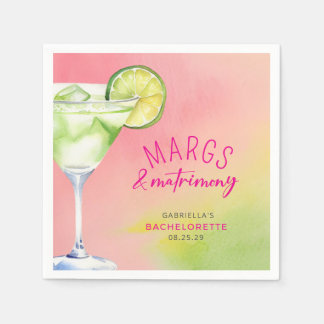 Guardanapo De Papel Margs and Matrimony Bachelorette 