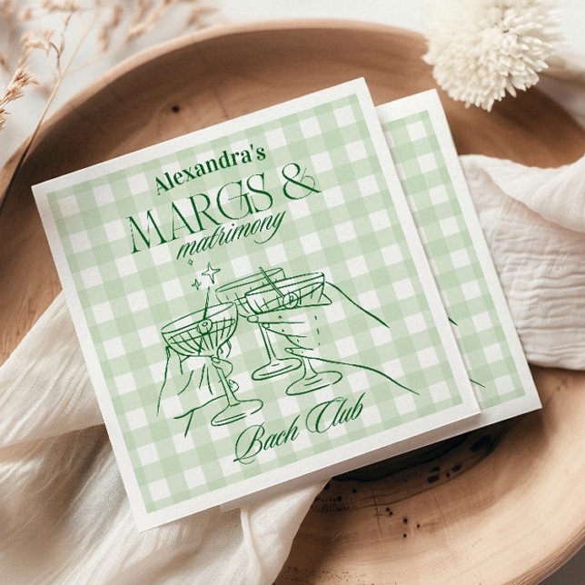 Guardanapo De Papel Margs E Matrimony Bachelorette (Criador carregado)