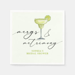 Guardanapo De Papel Margs & Matrimony Green Lime Bridal Shower