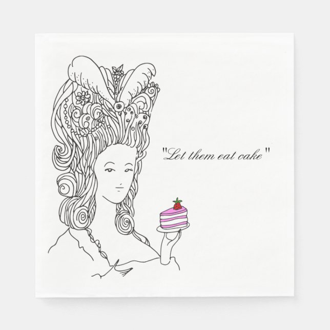 Guardanapo De Papel Marie Antoinette Napkin (Frente)