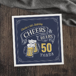 Guardanapo De Papel Marinho Amarelo E Cervejas Qualquer Idade De Anive