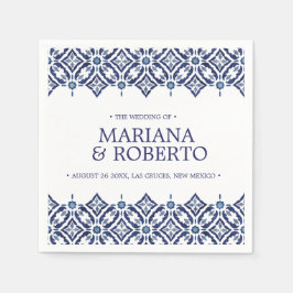 Guardanapo De Papel Marinho Azulejos | Fronteira azulejo espanhola per