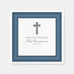 Guardanapo De Papel Marinho Blue Frame First Community Paper