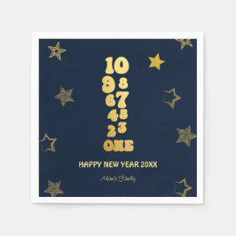 Guardanapo De Papel Marinho Blue Véspera de ano novo Party