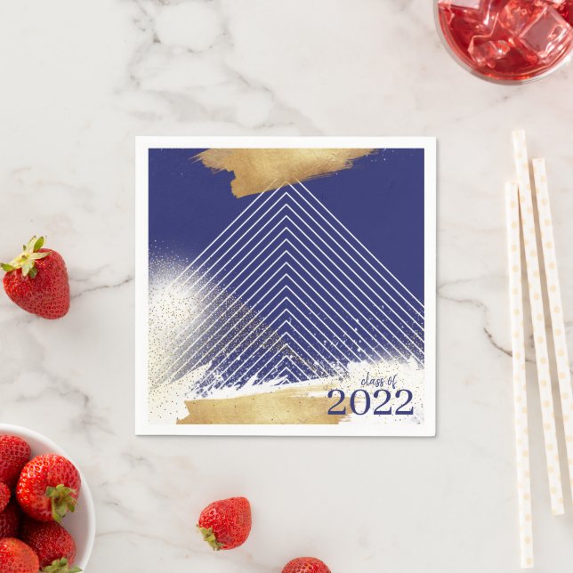 Guardanapo De Papel Marinho bonito e Festa de formatura de estrutura D (Insitu)