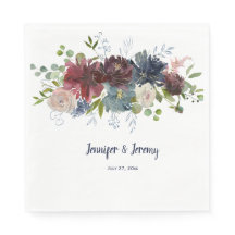 Marinho Burgundy Rosa Dourada Greenery Casamento