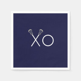 Guardanapo De Papel Marinho da Equipe Lacrosse Azul