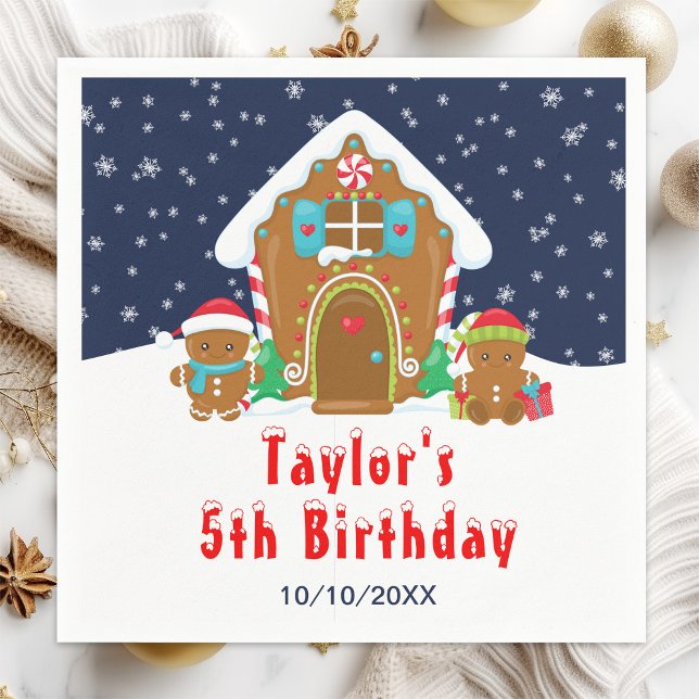 Guardanapo De Papel Marinho de Festa de aniversário decorativa de pão- (Criador carregado)