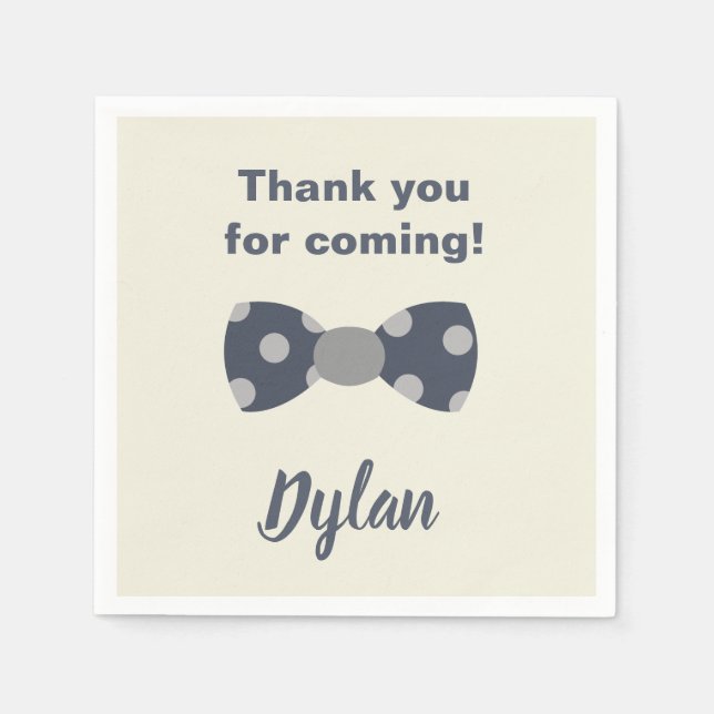 Guardanapo De Papel Marinho e arco de cinza Maravilha (Frente)