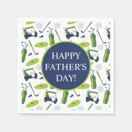 Guardanapo De Papel Marinho e Golfe Verde Personalizado