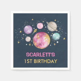 Guardanapo De Papel Marinho Rosa Primeira Viagem Ao Redor Das Rapariga