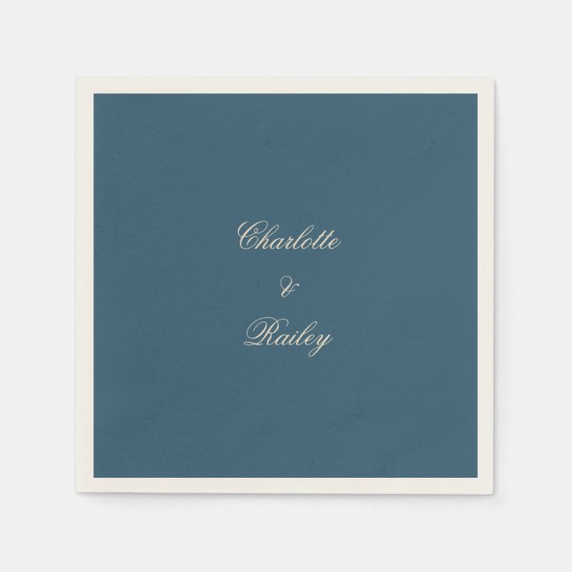 Guardanapo De Papel Marinho White Wedding (Frente)