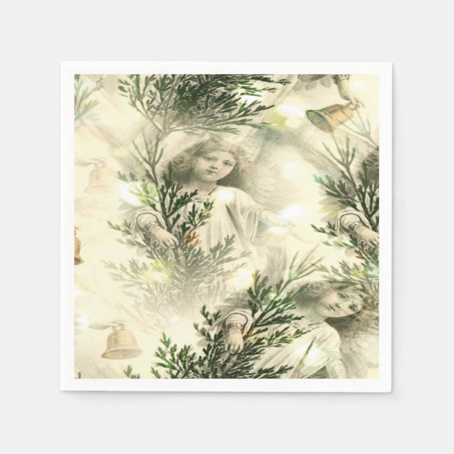 Guardanapo De Papel Mármore de anjo fofo (Frente)