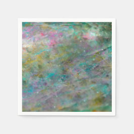 Guardanapo De Papel Mármore de Rocha de Cristal Multicolorido Arco-íri