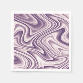 Guardanapo De Papel Mármore Líquido Roxo Abstrato