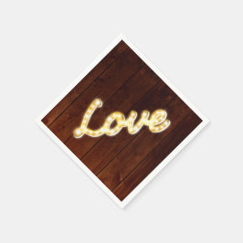 Guardanapo De Papel Marquee Lights Napkin - conselho de celeiro