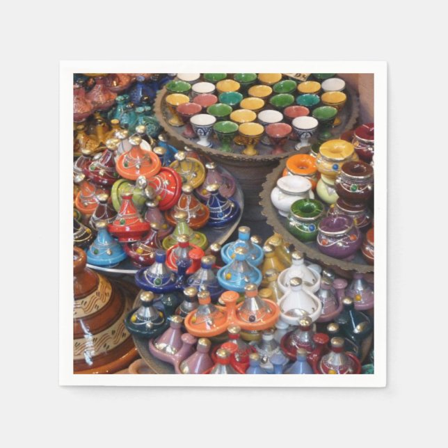 Guardanapo De Papel Marrocos Tagine Cocktail Napkins (Frente)