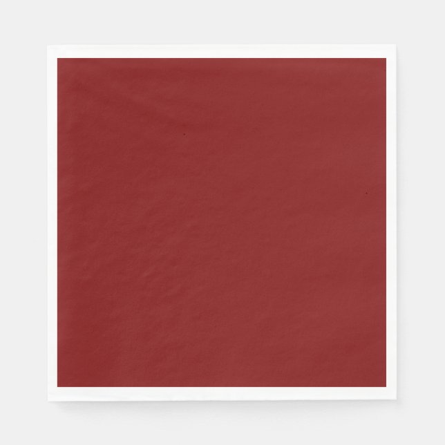 Guardanapo De Papel Marrom, cor vermelha escura, (Frente)