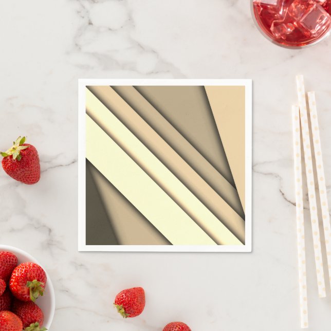 Guardanapo De Papel Marrom Monocromático Moderno (Insitu)
