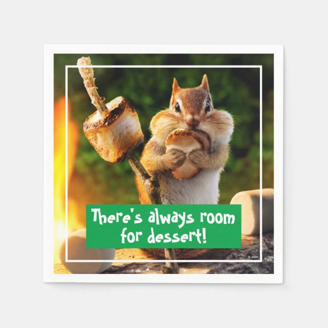 Guardanapo De Papel Marshmallow De Comida De Chips (Frente)