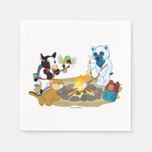 Guardanapo De Papel Marshmallows da fogueira de Webkinz