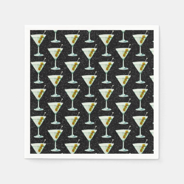 Guardanapo De Papel Martini Cocktail Pattern (Frente)