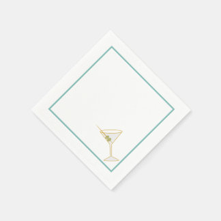 Guardanapo De Papel Martini & Olive Coctail Napkin II
