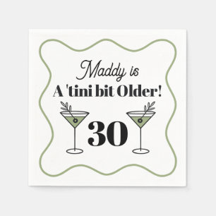 Guardanapo De Papel Martini-Themed Birthday Napkins