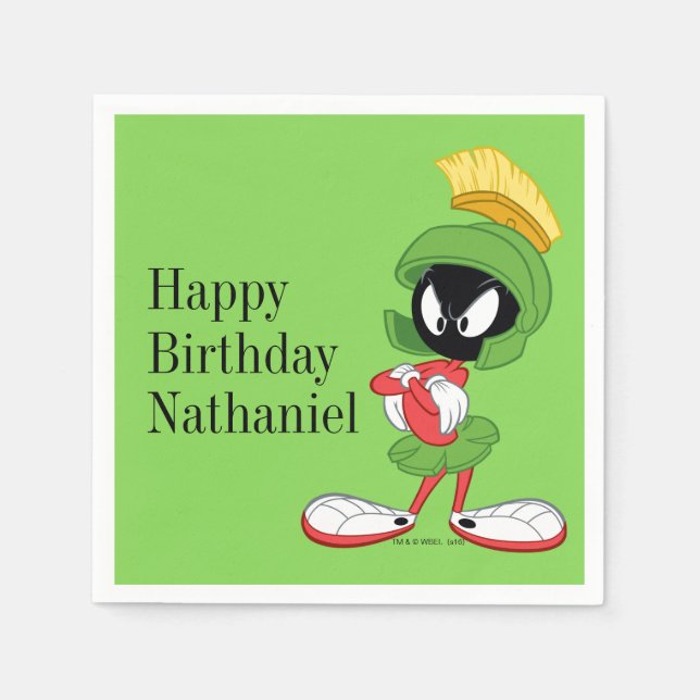 Guardanapo De Papel MARVIN THE MARTIAN™ | Armas cruzadas (Frente)