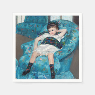 Guardanapo De Papel Mary Cassatt - Menina em uma Cadeira Azul