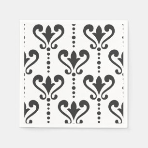 Guardanapo De Papel Máscara Negra e Branca Elegante