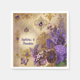 Guardanapo De Papel Mascarada Garden Romance | BellaVille Bridal