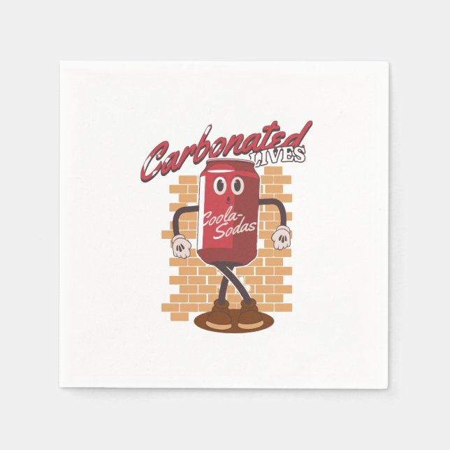 Guardanapo De Papel Mascot Drink Cola (Frente)