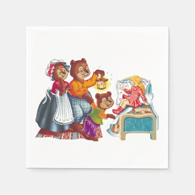 Guardanapo De Papel Masha e 3 ursos (Frente)