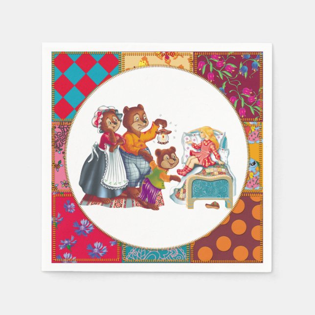 Guardanapo De Papel Masha e 3 ursos (Frente)